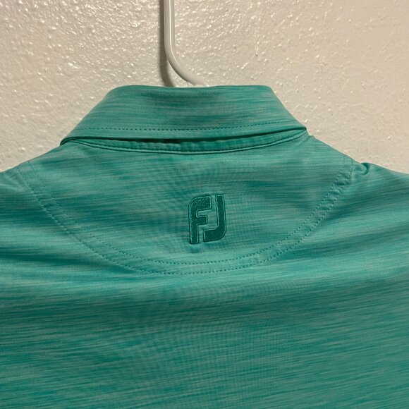 FootJoy Golf Polo Shirt Performance Stretch Preppy Green Men's size Medium - Picture 2 of 7